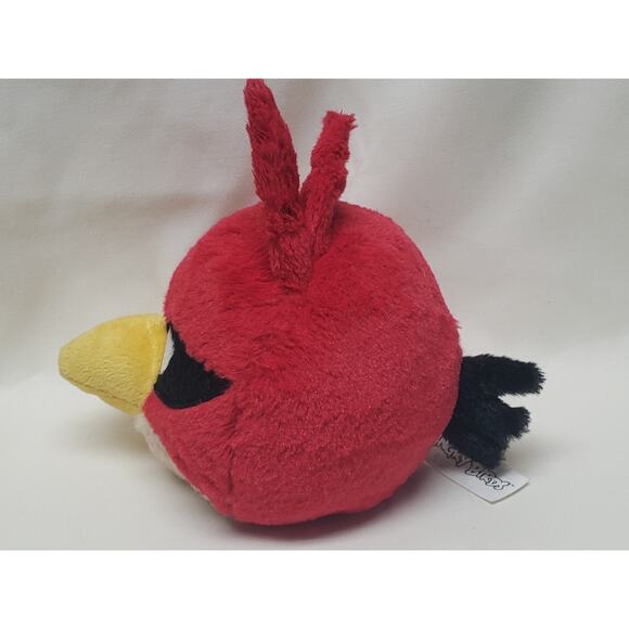 Angry Birds Plush Red 2010 Rovio Commonwealth Toy And Novelty Play Stuffed Bird - Picture 4 of 7